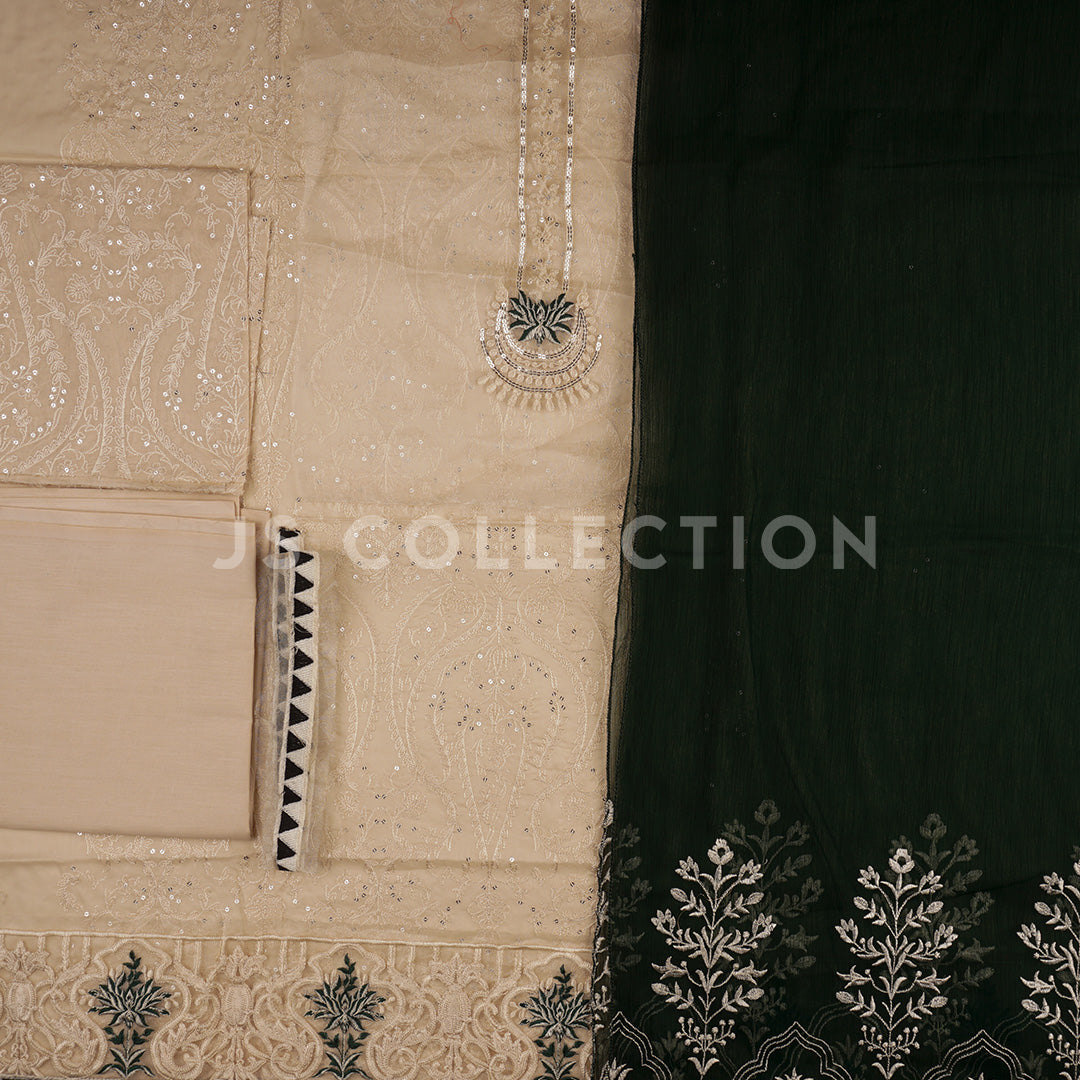 Luxurious Lawn Embroidered Fancy Dress Un-stitched-UN2394d