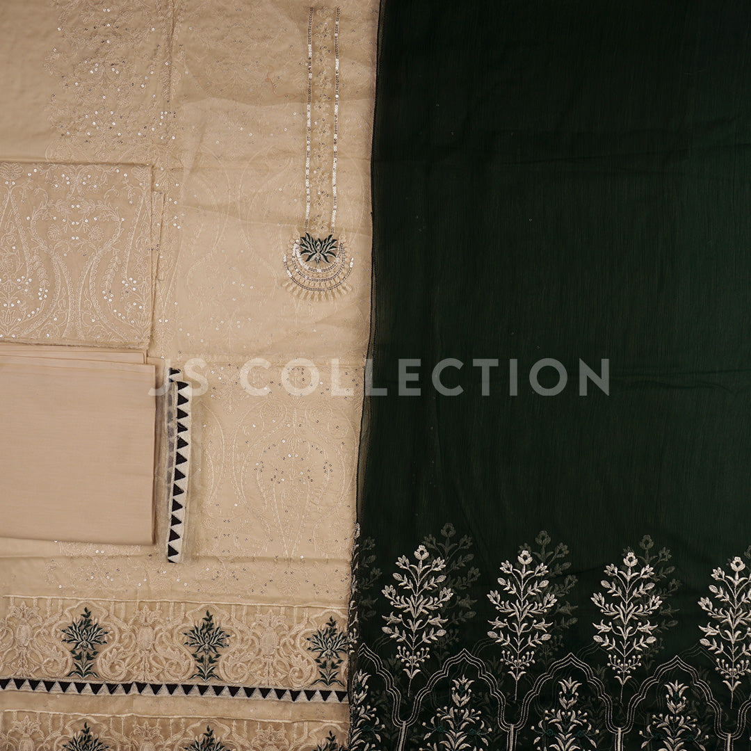 Luxurious Lawn Embroidered Fancy Dress Un-stitched-UN2394d