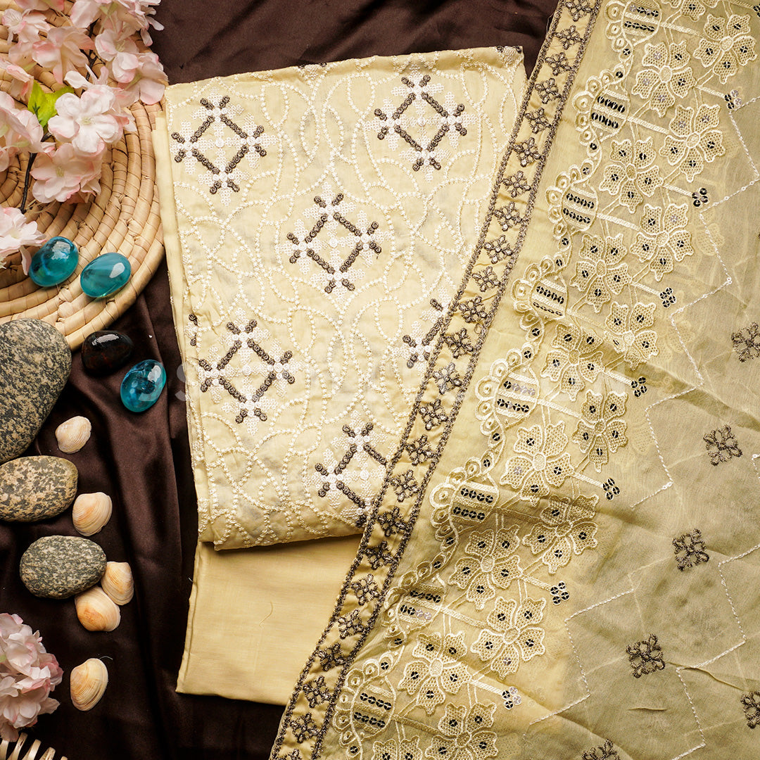 3 Pc Lawn Shiffli Un-stitched-UN2344