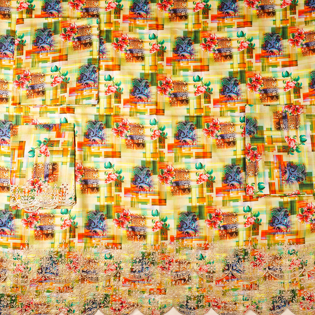 Chicken Kari 2 Pcs Un-stitched-UN2413