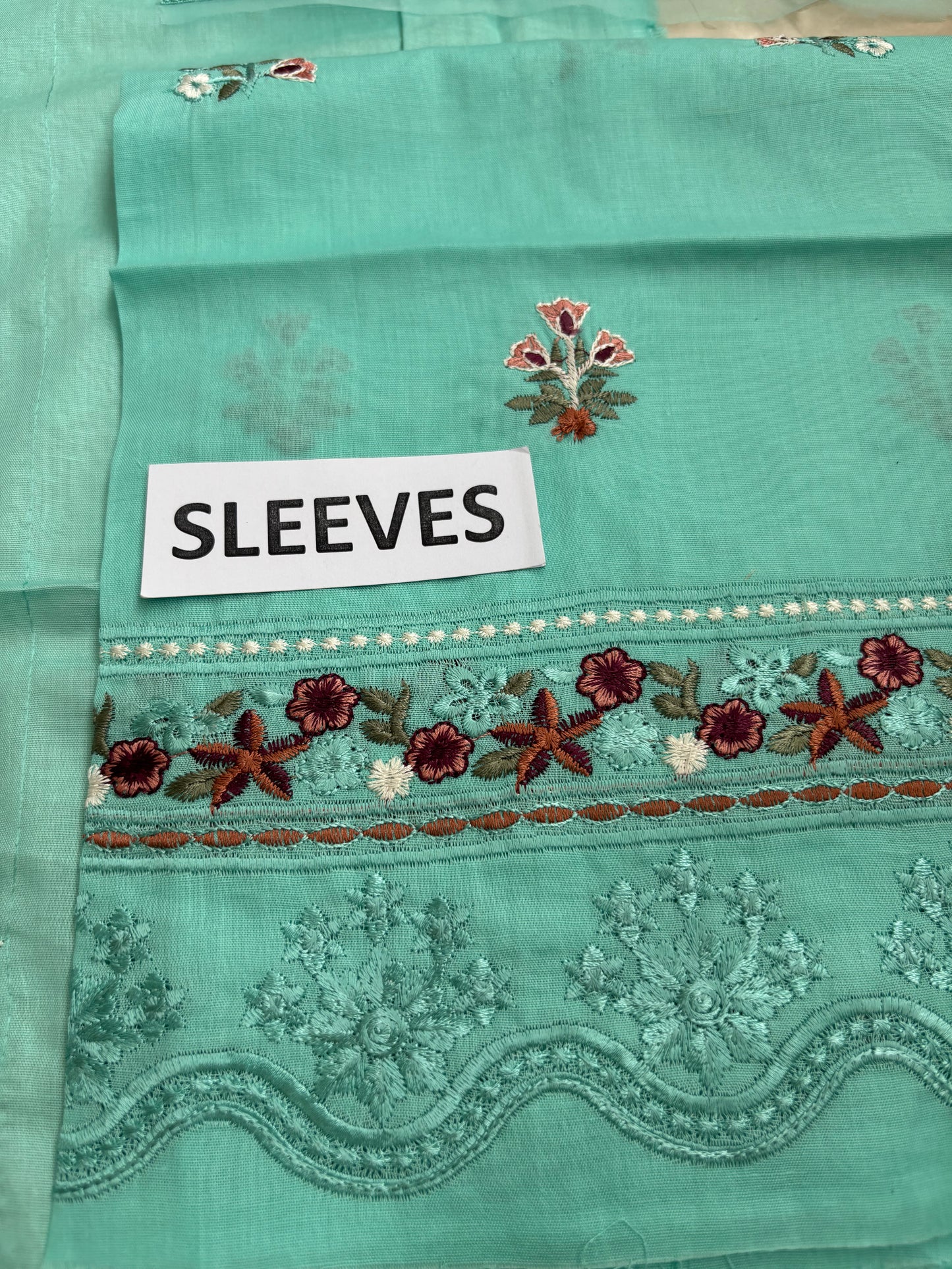 Fatima Zehra Lawn Dupatta with Daman Chikankari Un-stitched-UN2756