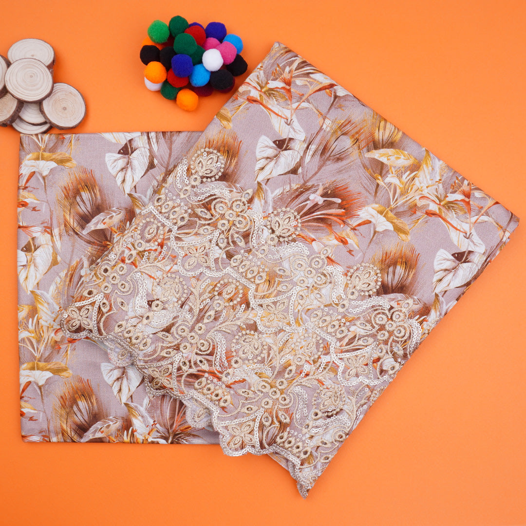 Chikankari 2 pc Cotton Un-stitched-UN2437