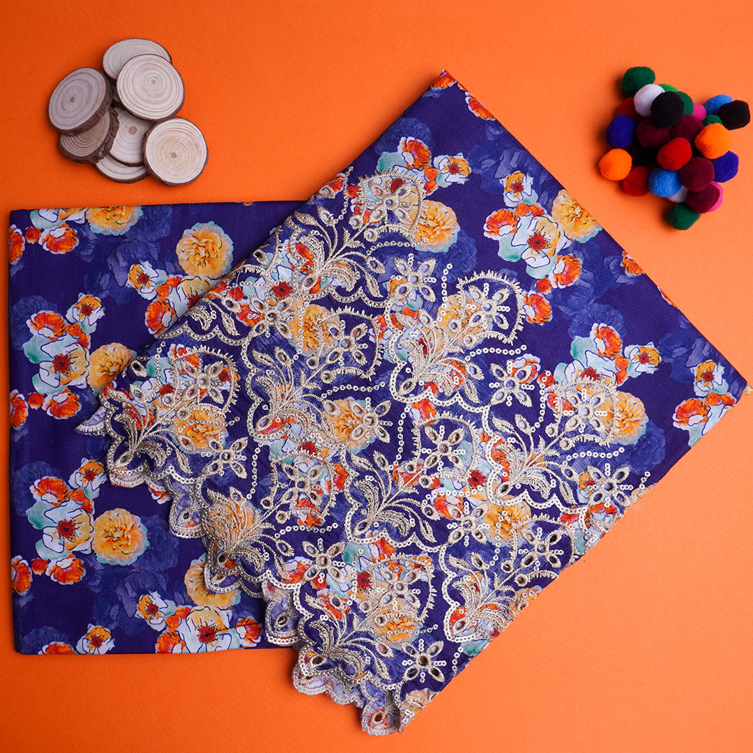 Chikankari 2 pc Cotton Un-stitched-UN2434