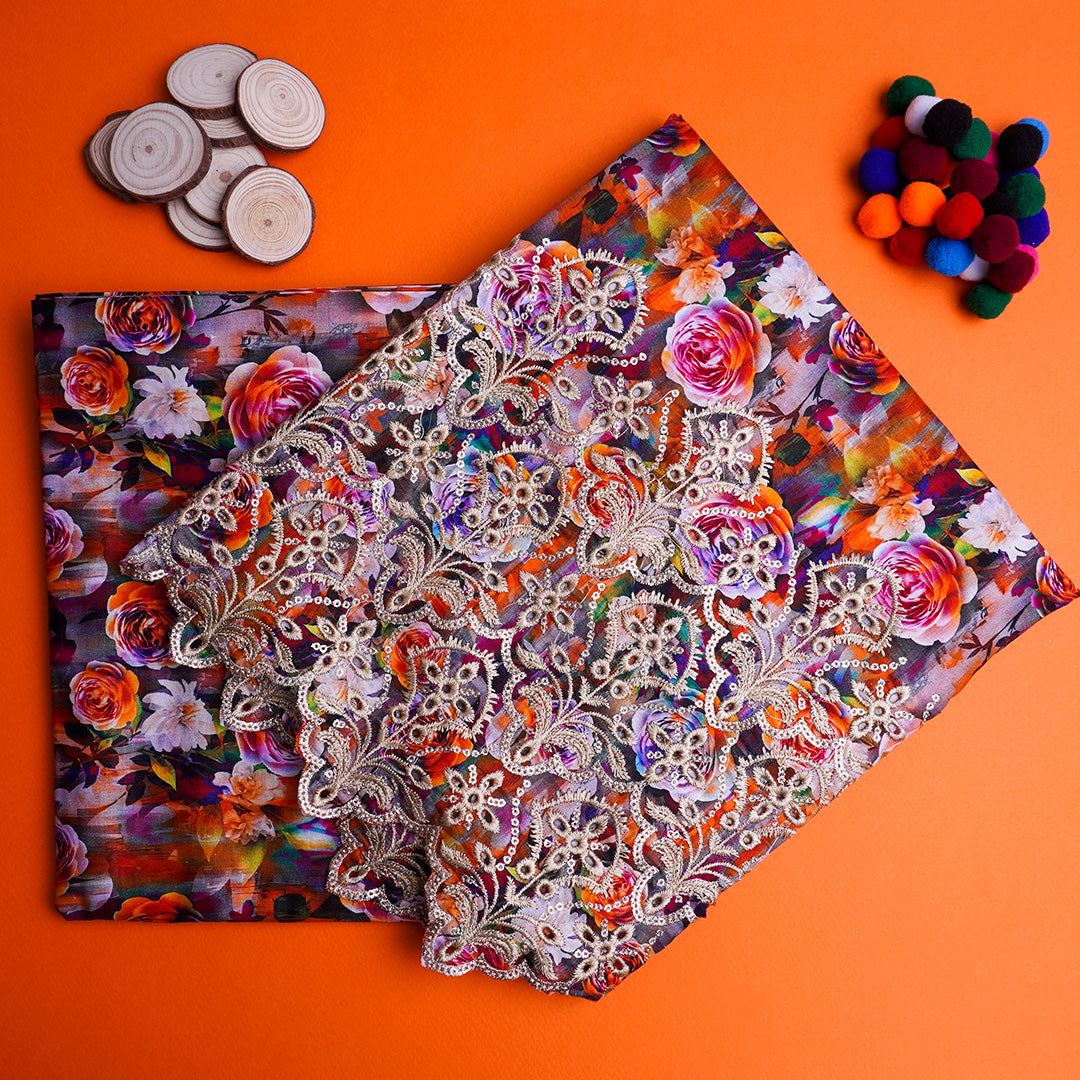 Chikankari 2 pc Cotton Un-stitched-UN2436