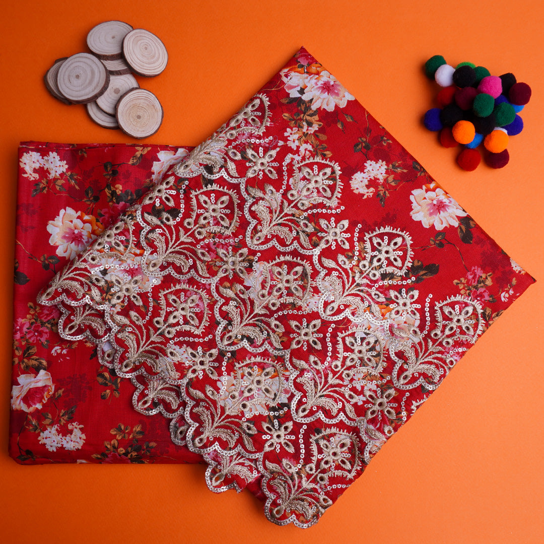 Chikankari 2 pc Cotton Un-stitched-UN2432