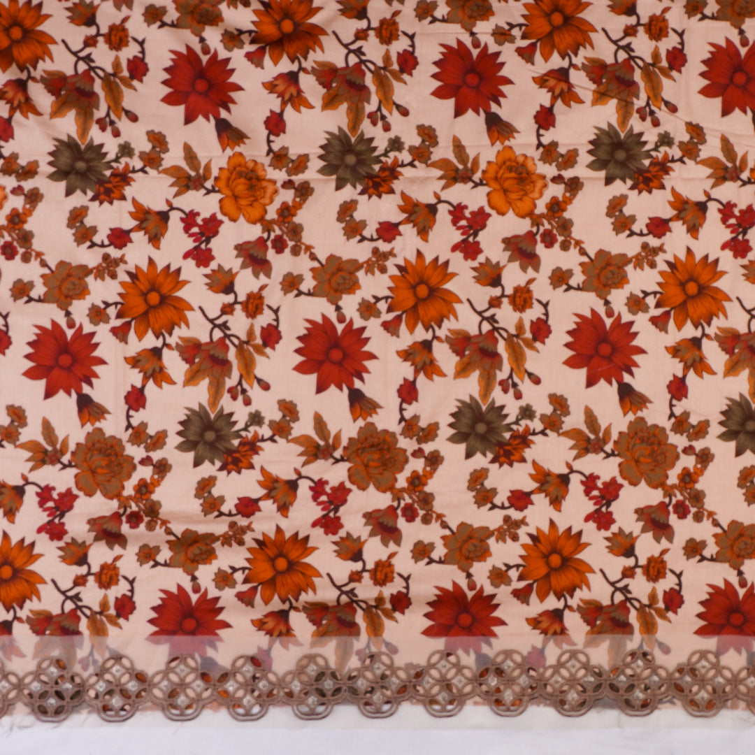 3 Pc Cotton Chikankari with Cotton Dupatta Un-stitched-UN2675