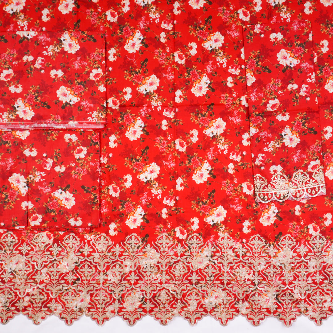 Chikankari 2 pc Cotton Un-stitched-UN2432