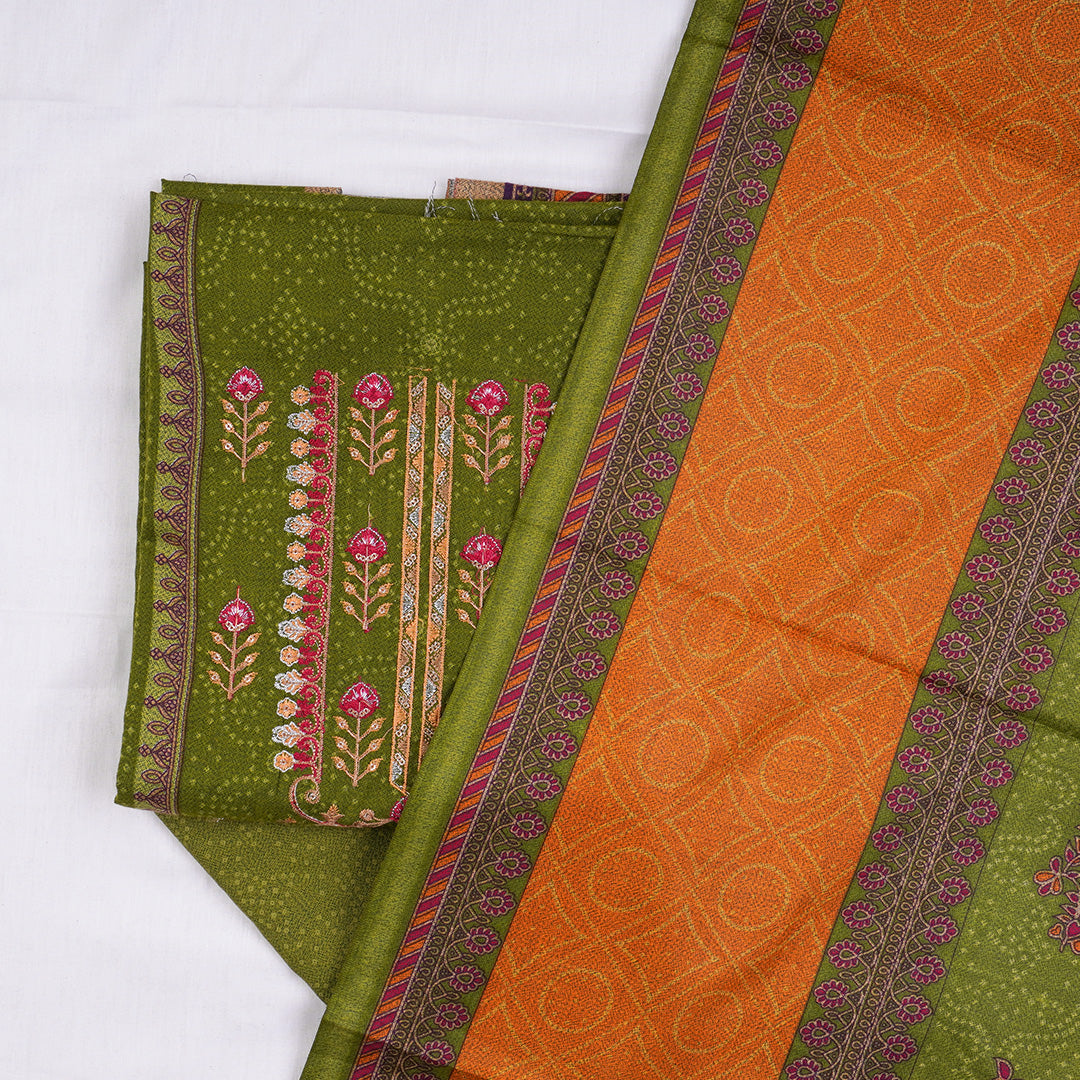 3 Pc Dhanak Embroidered Un-stitched-UN2426
