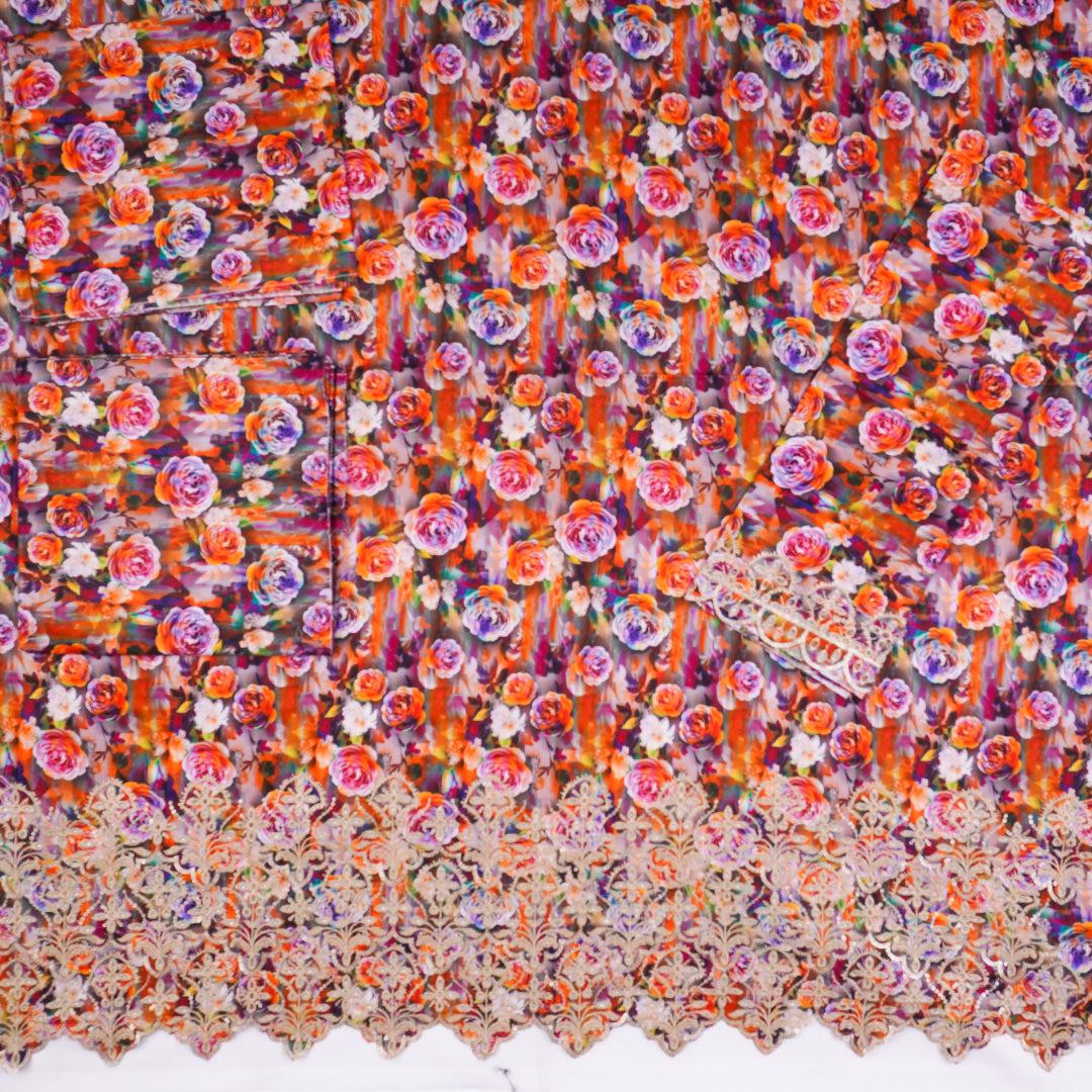 Chikankari 2 pc Cotton Un-stitched-UN2436
