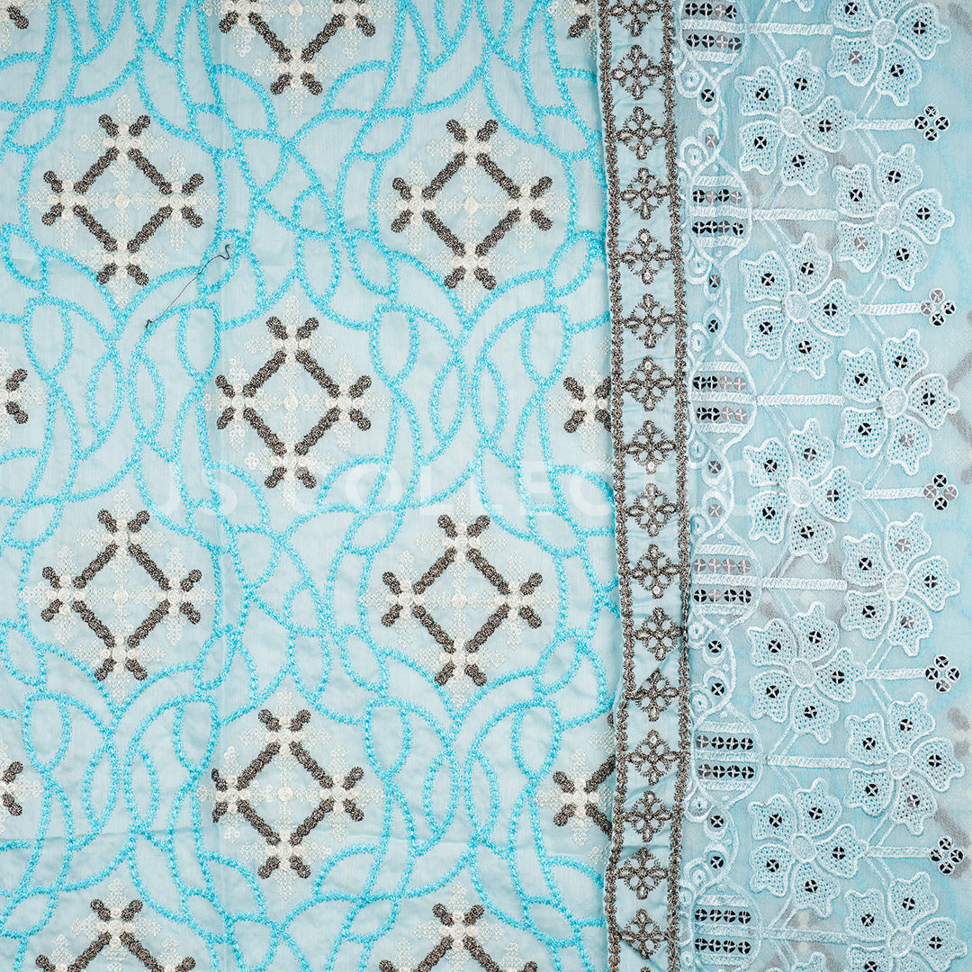 3 Pc Lawn Shiffli Un-stitched-UN2346