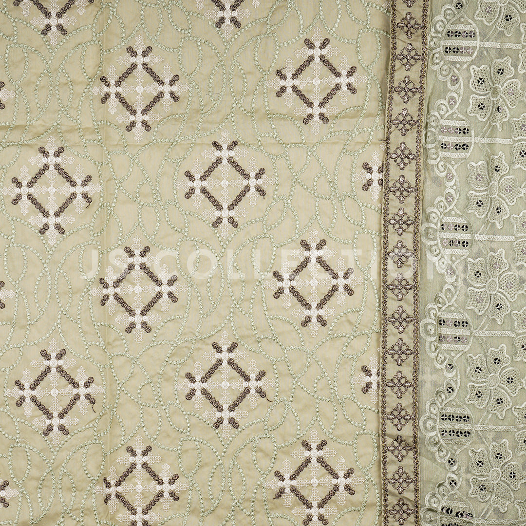 3 Pc Lawn Shiffli Un-stitched-UN2348