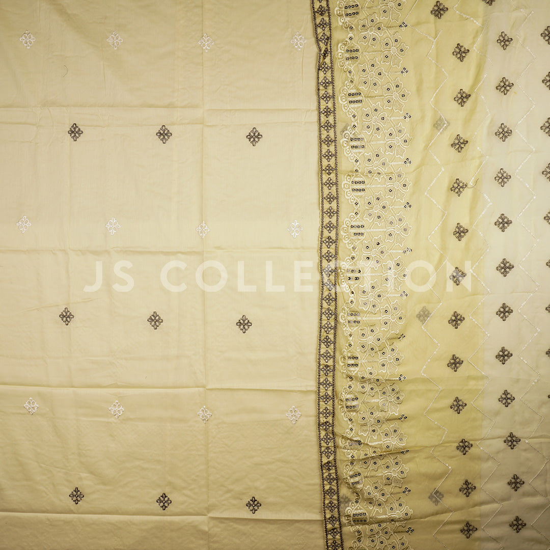 3 Pc Lawn Shiffli Un-stitched-UN2344
