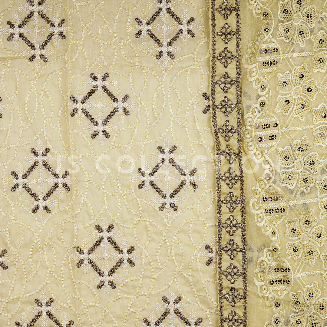 3 Pc Lawn Shiffli Un-stitched-UN2344