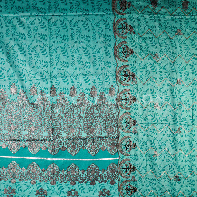 3 Pc Lawn Embroidered Lawn Dupatta Cutwork Un-stitched-UN2075