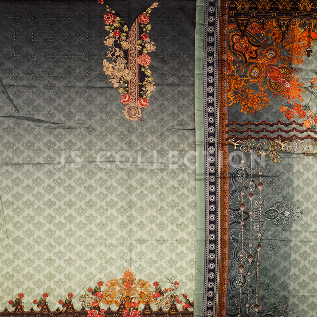 3 Pc Lawn Chikankari Lawn Dupatta Un-stitched-UN2083