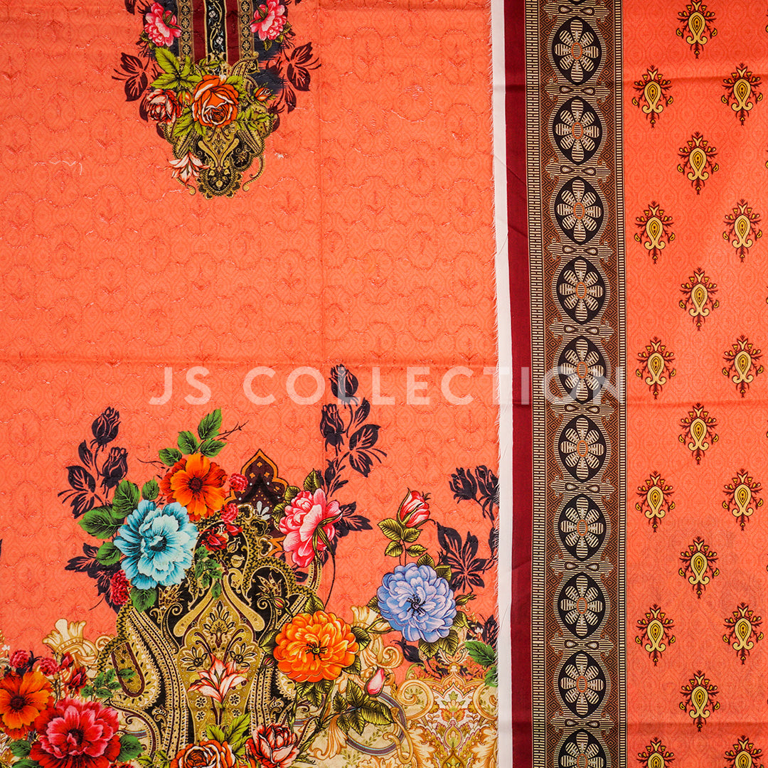 3 Pc Lawn Chikankari Lawn Dupatta Un-stitched-UN2090