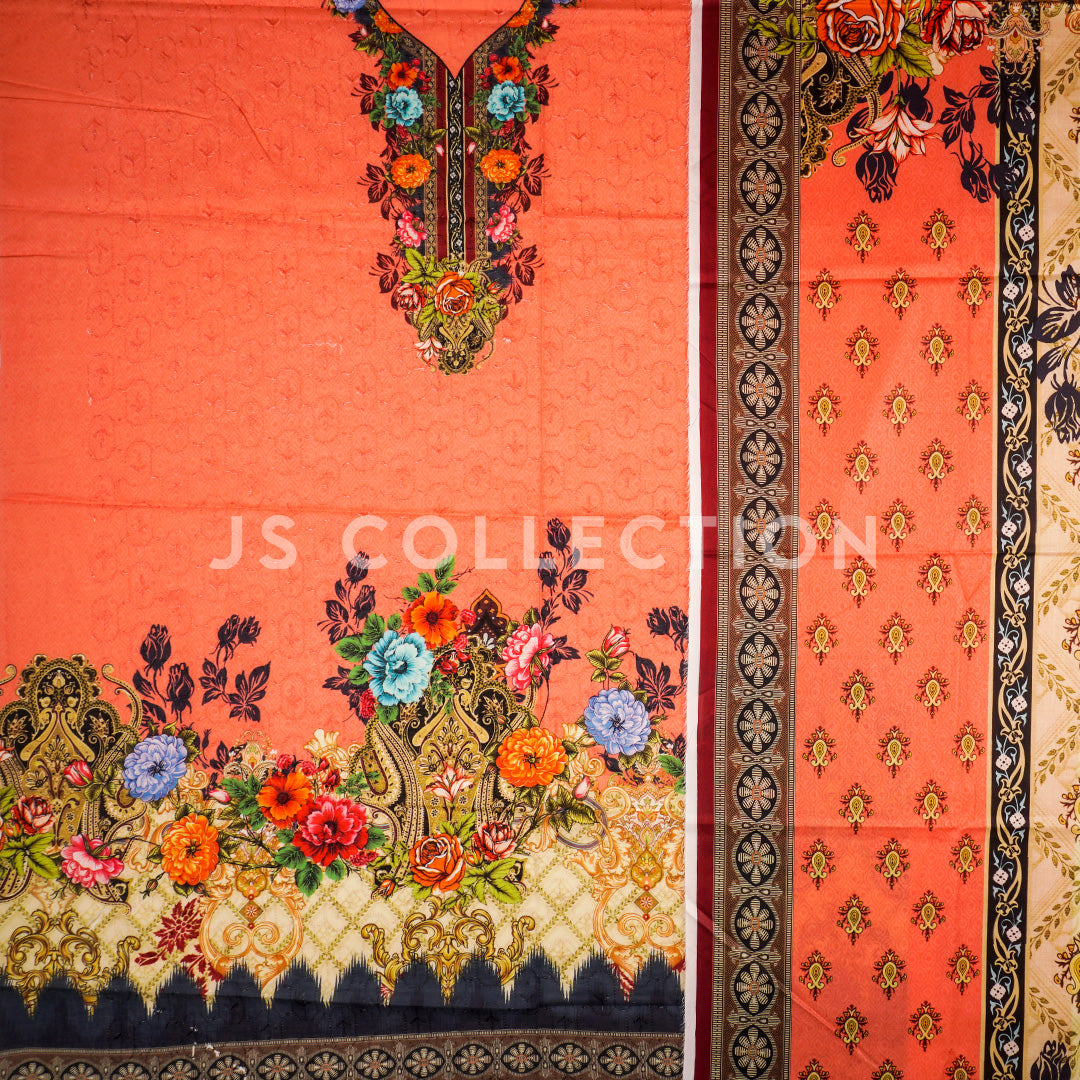 3 Pc Lawn Chikankari Lawn Dupatta Un-stitched-UN2090