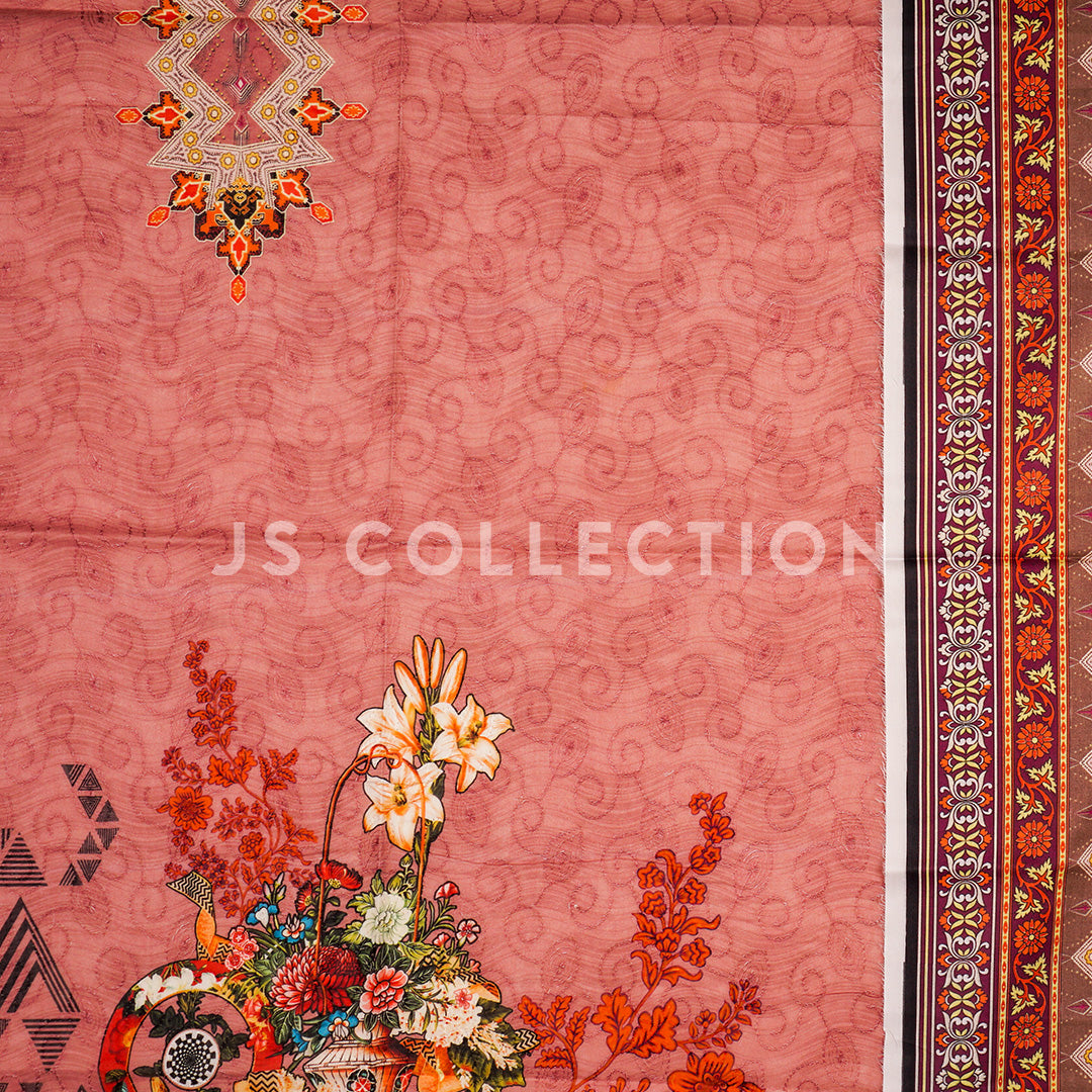 3 Pc Lawn Chikankari Lawn Dupatta Un-stitched-UN2098