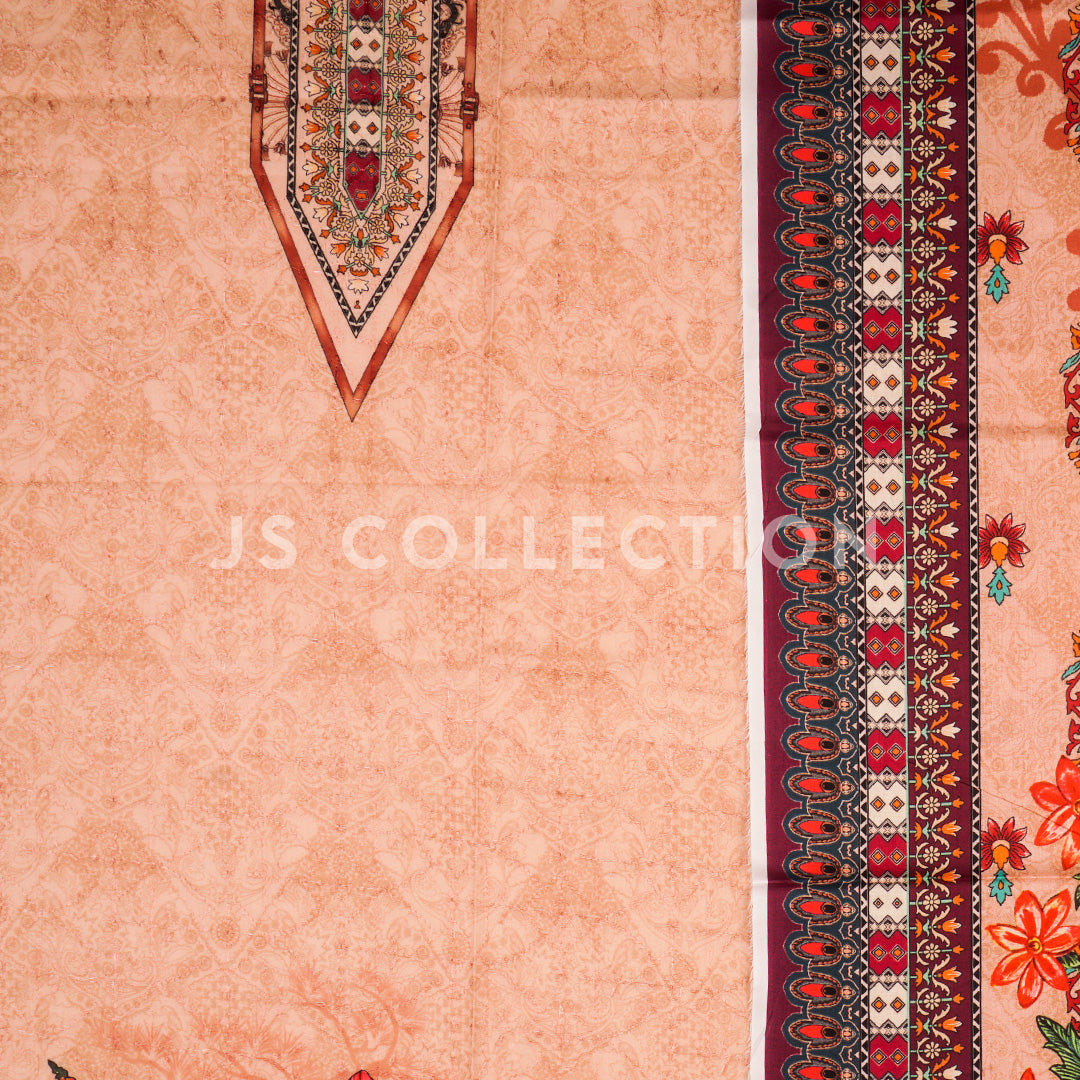 3 Pc Lawn Chikankari Lawn Dupatta Un-stitched-UN2091