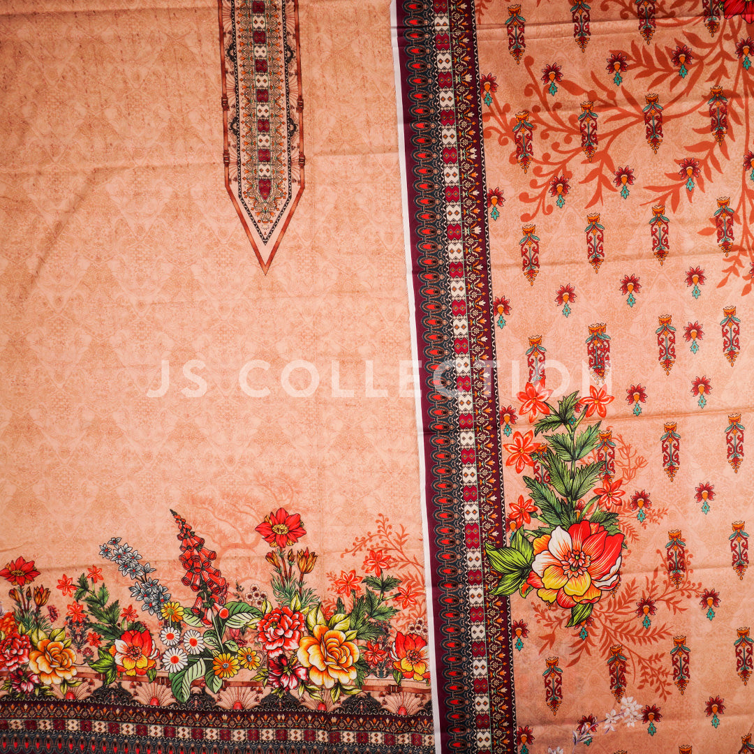 3 Pc Lawn Chikankari Lawn Dupatta Un-stitched-UN2091