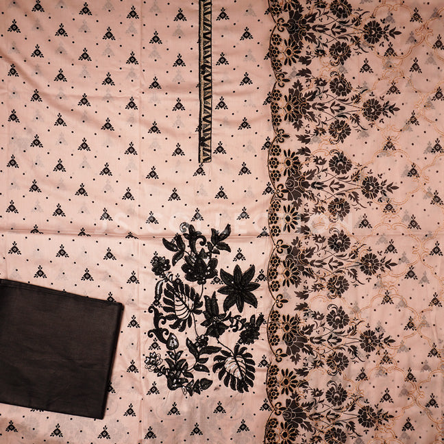 3 Pc Lawn Embroidered Chiffon Dupatta Cutwork Un-stitched-UN2062