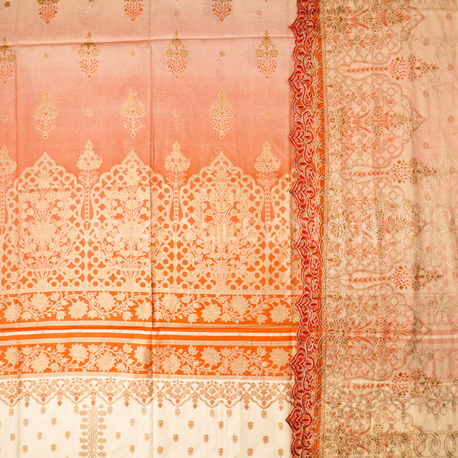 3 Pc Lawn Embroidered Chiffon Dupatta Cutwork Un-stitched-UN2030