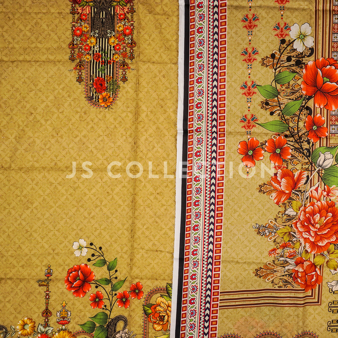 3 Pc Lawn Chikankari Lawn Dupatta Un-stitched-UN2097