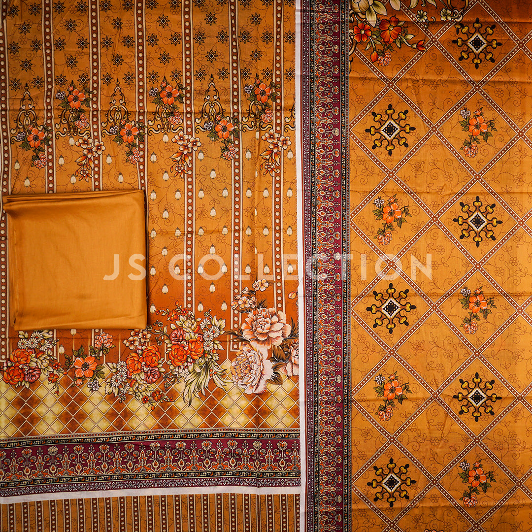 3 Pc Lawn Chikankari Lawn Dupatta Un-stitched-UN2092