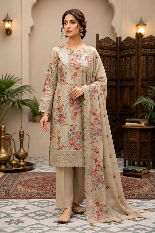Bareeze Cotton Un-stitched-UN2762