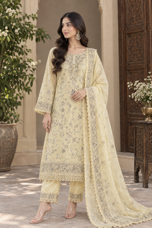 Khamaj Premium Cotton Bamber Chiffon Dupatta Un-stitched-UN2787
