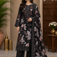 Black Premium Cotton Bamber Chiffon Dupatta Un-stitched-UN2782