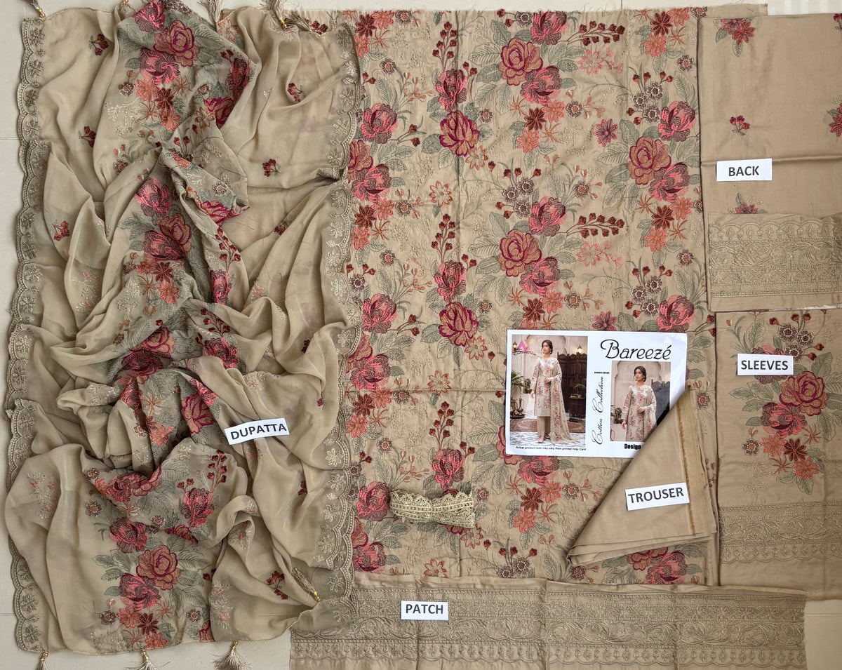 Bareeze Cotton Un-stitched-UN2762