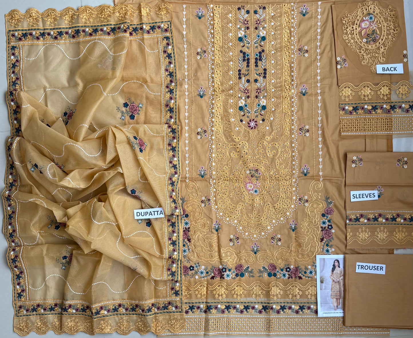Fatima Zehra with Lawn dupatta Daman Chikankari Un-stitched-UN2761