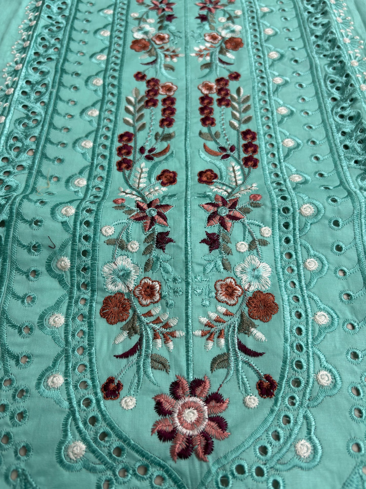 Fatima Zehra Lawn Dupatta with Daman Chikankari Un-stitched-UN2756