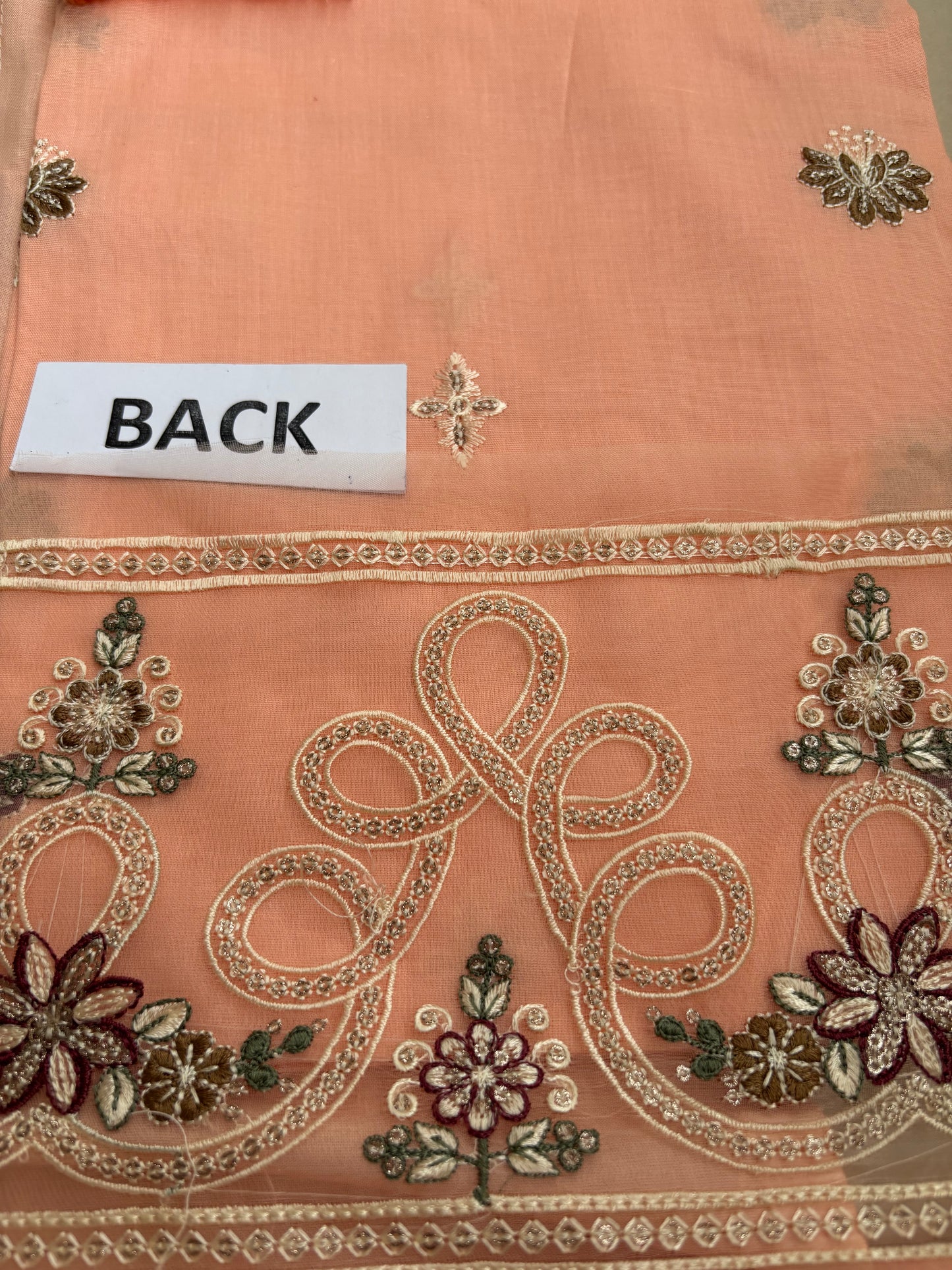 Mohagni Lawn with Chiffon dupatta Daman Chikankari Un-stitched-UN276