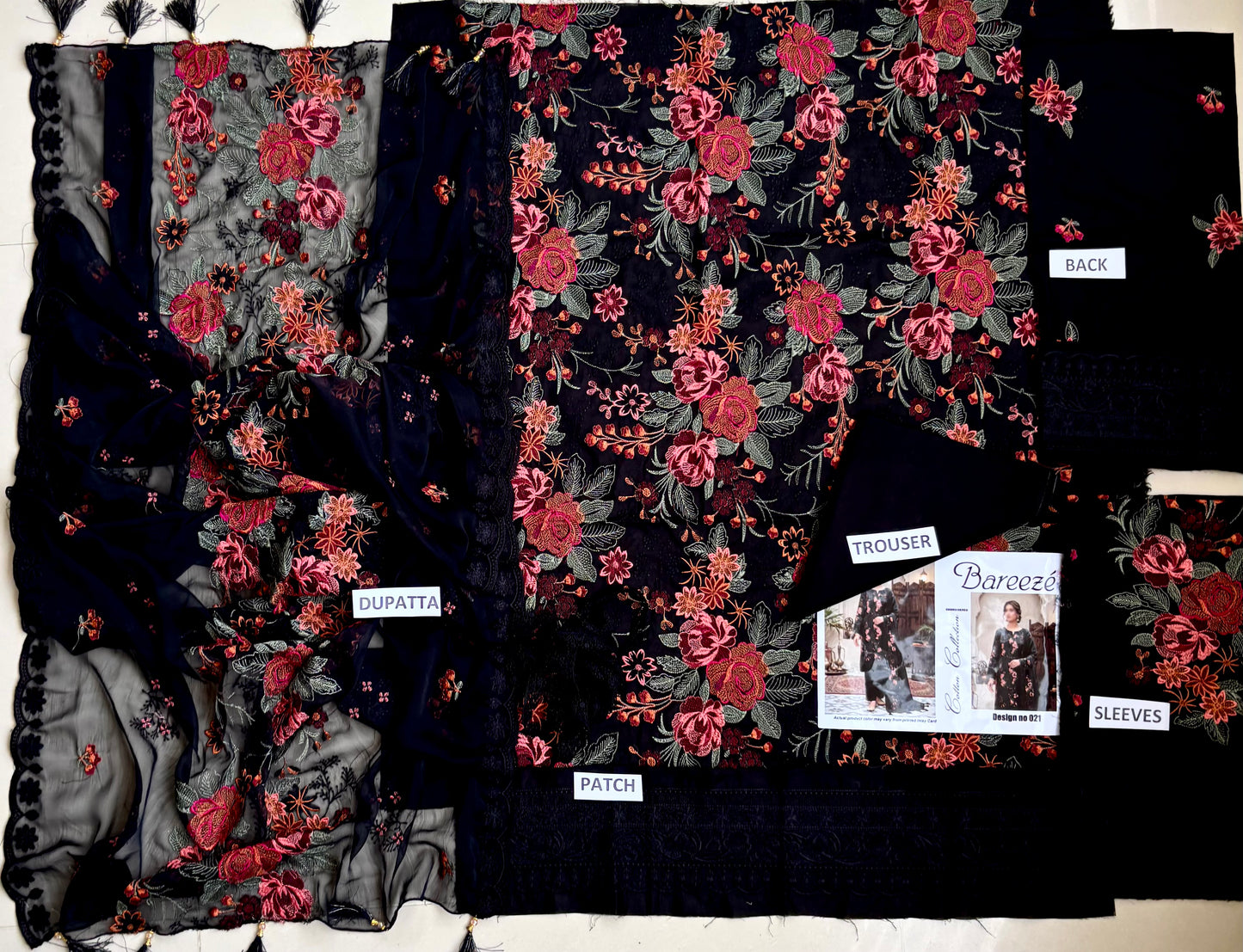 Mohagni Lawn with Chiffon dupatta Daman Chikankari Un-stitched-UN279