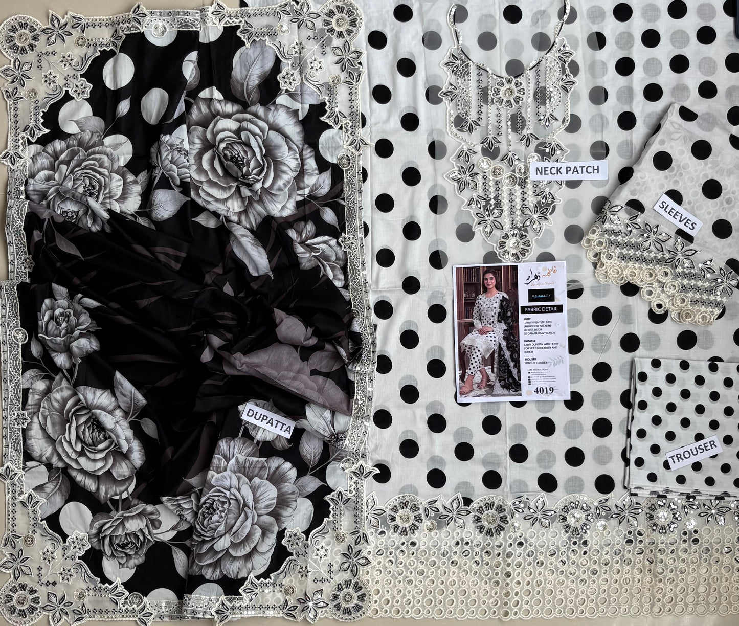 Fatima Zehra Lawn with Lawn Dupatta Daman Chikankari Un-stitched-UN2777