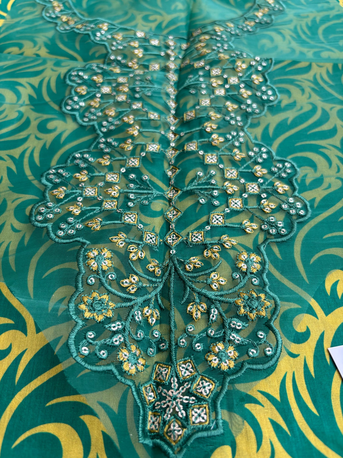 Mohagni Lawn with Chiffon dupatta Daman Chikankari Un-stitched-UN278