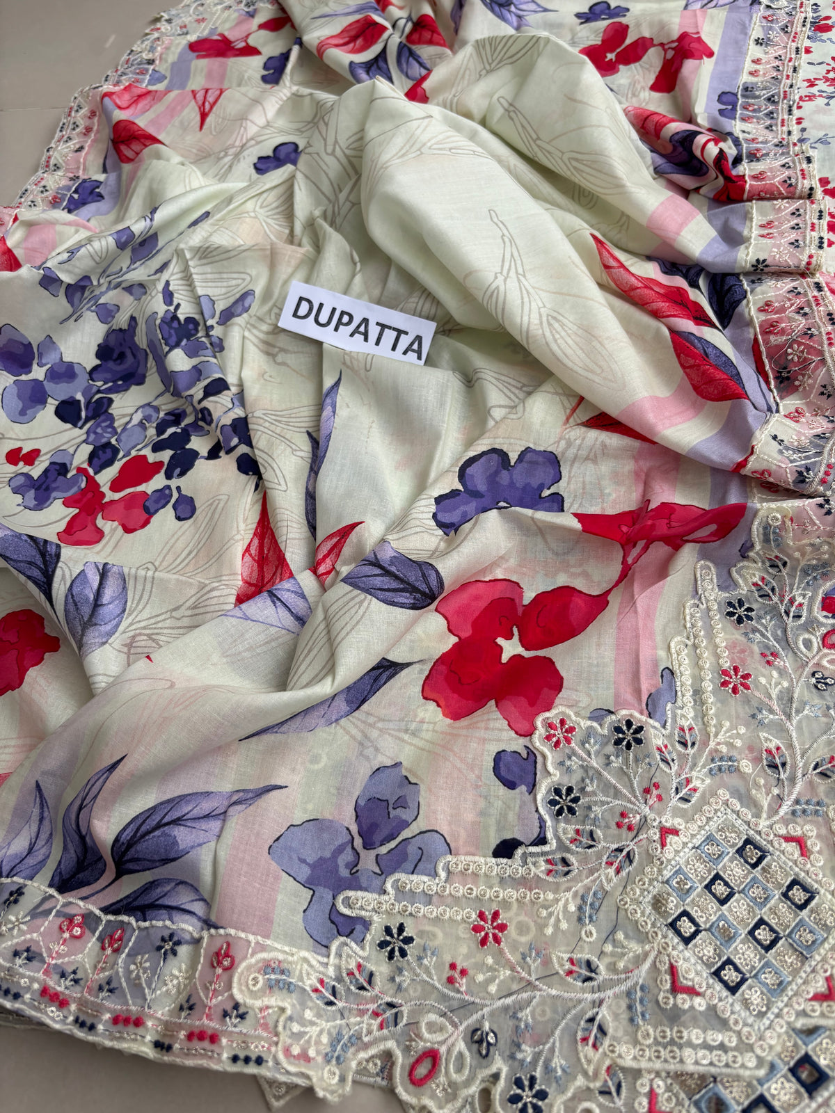 Black Premium Cotton Bamber Chiffon Dupatta Un-stitched-UN2781
