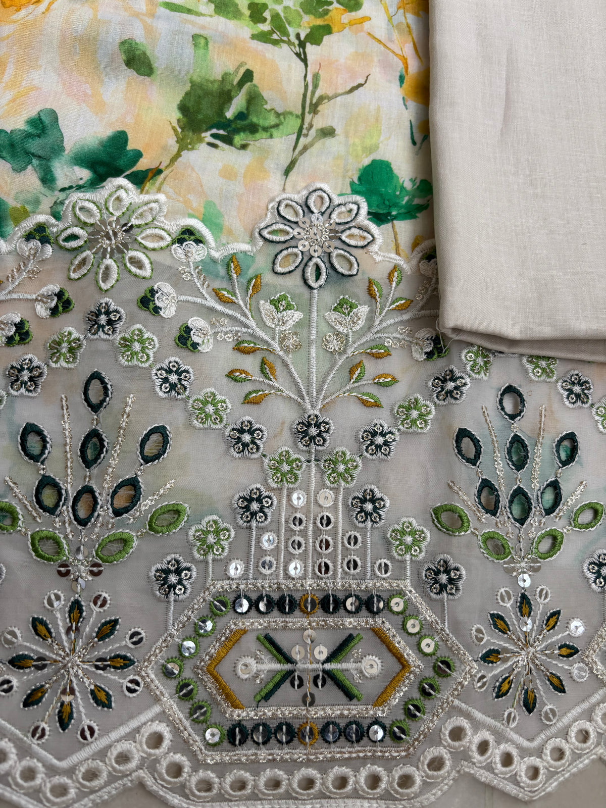 Fatima Zehra Lawn with Lawn Dupatta Daman Chikankari Un-stitched-UN2783