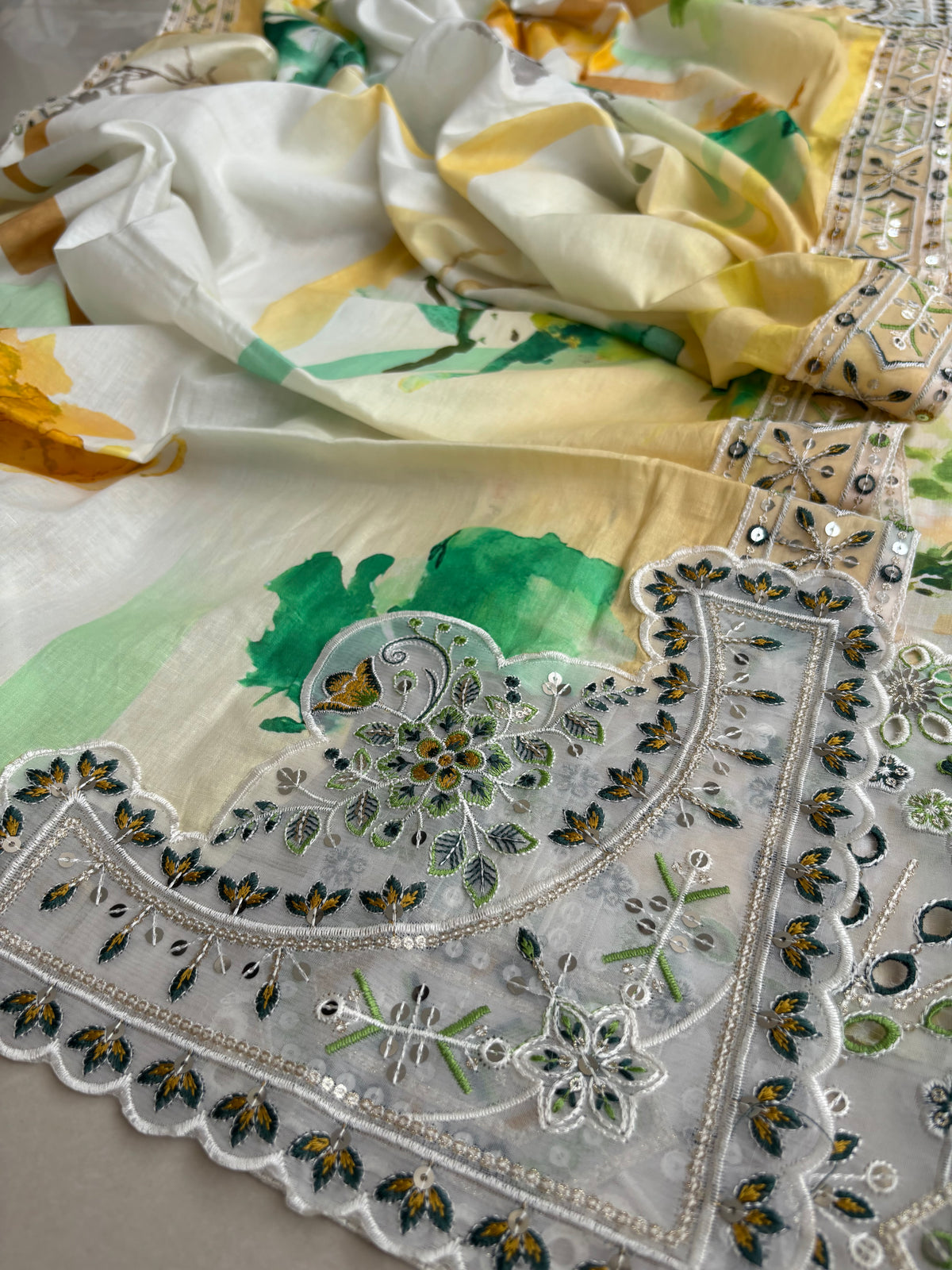 Fatima Zehra Lawn with Lawn Dupatta Daman Chikankari Un-stitched-UN2783