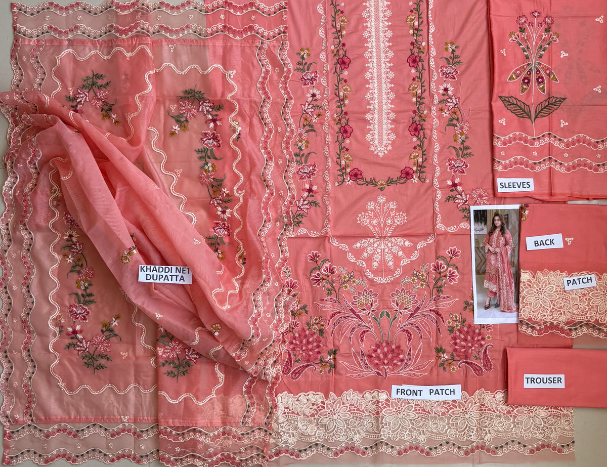 Khamaj Premium Cotton Bamber Chiffon Dupatta Un-stitched-UN2789