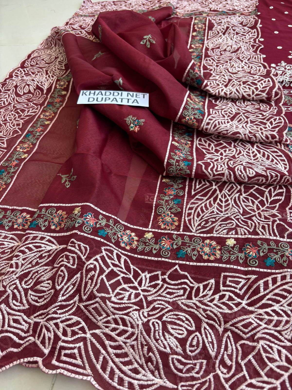 Khamaj Premium Cotton Bamber Chiffon Dupatta Un-stitched-UN2790