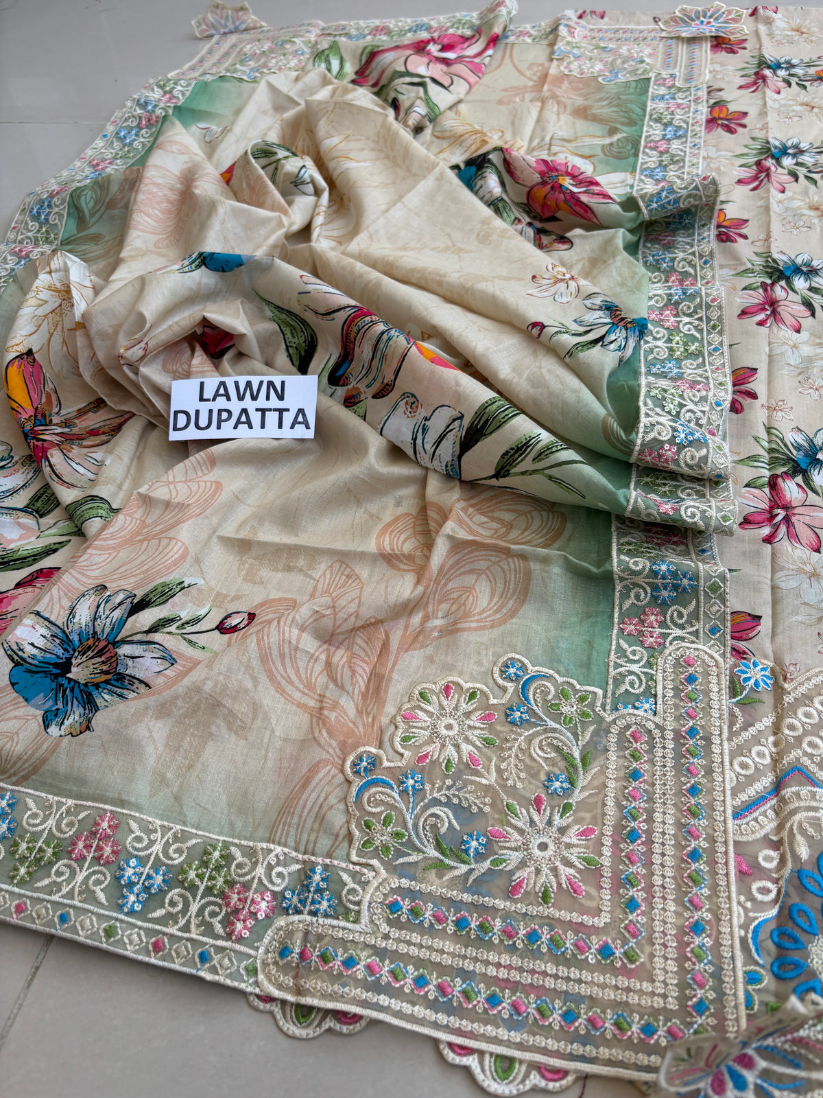 Khamaj Premium Cotton Bamber Chiffon Dupatta Un-stitched-UN2793