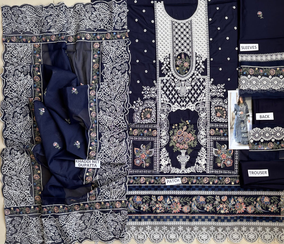 Khamaj Premium Cotton Bamber Chiffon Dupatta Un-stitched-UN2791