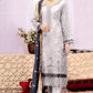 3 Pc Cotton Fancy Embroidered Dress Un-stitched-UN2626