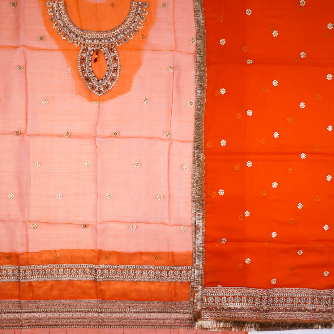 3 Pc Masoori Embellished Embroidered Dress Un-stitched-UN2475
