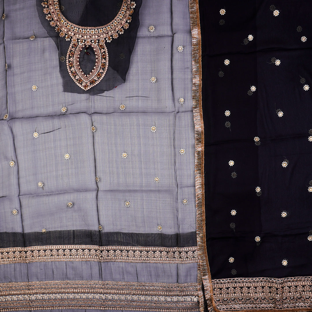 3 Pc Masoori Embellished Embroidered Dress Un-stitched-UN2476