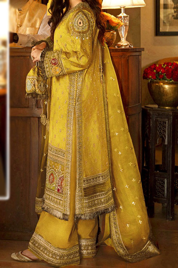 3 Pc Masoori Embellished Embroidered Dress Un-stitched-UN2737