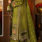 Qalamkar 3 Pc Masoori Mehendi Green Embellished Embroidered Dress Un-stitched-UN2739